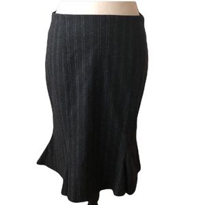 🟡pinstripe mid length skirt